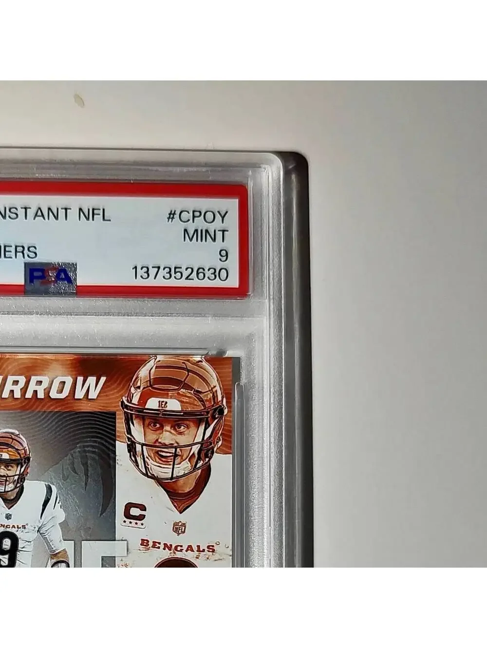 Joe Burrow 2024 Panini NFL AP Comeback Player of the Year Bengals PSA 9 Mint